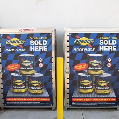 Customers buy El Rio East racing fuels from Auto Fuels Gas Station.