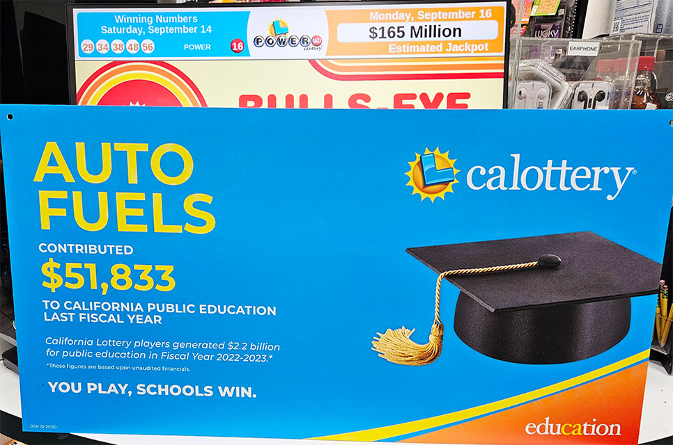 Customers buy California lottery tickets and scratchers near Windsor North River Ridge, Oxnard, from Auto Fuels Gas Station.