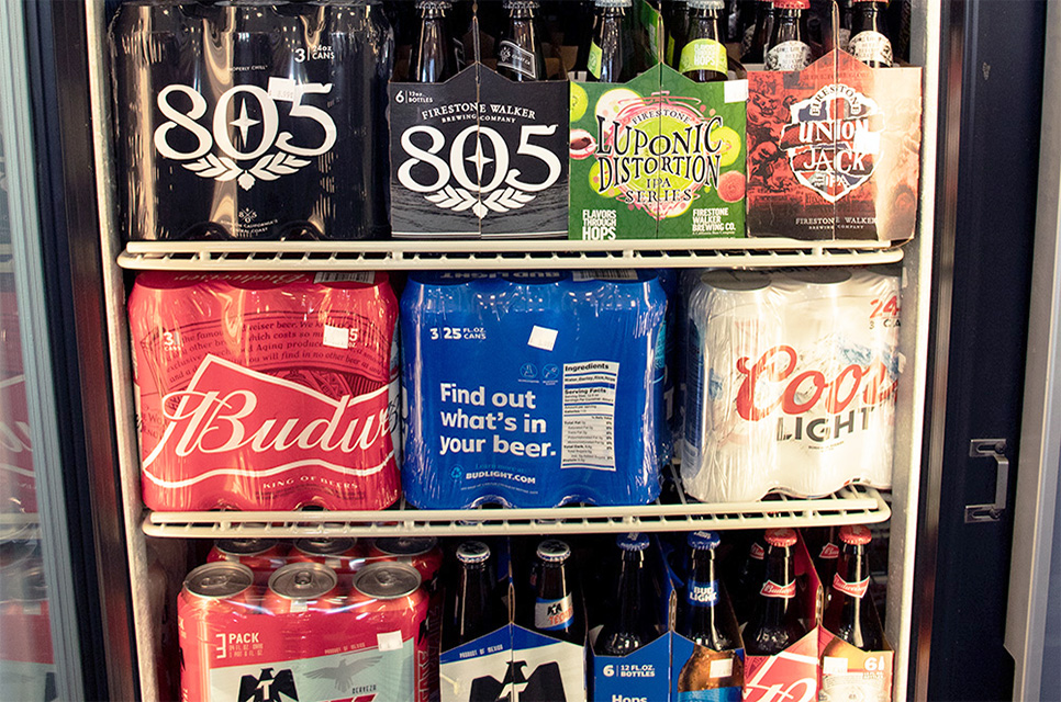 West Village, Oxnard cool beverages provided by Auto Fuels convenience store.